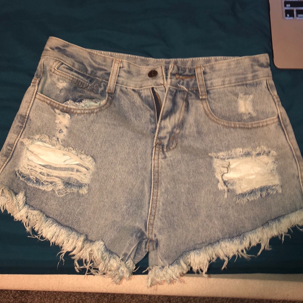 Denim shorts